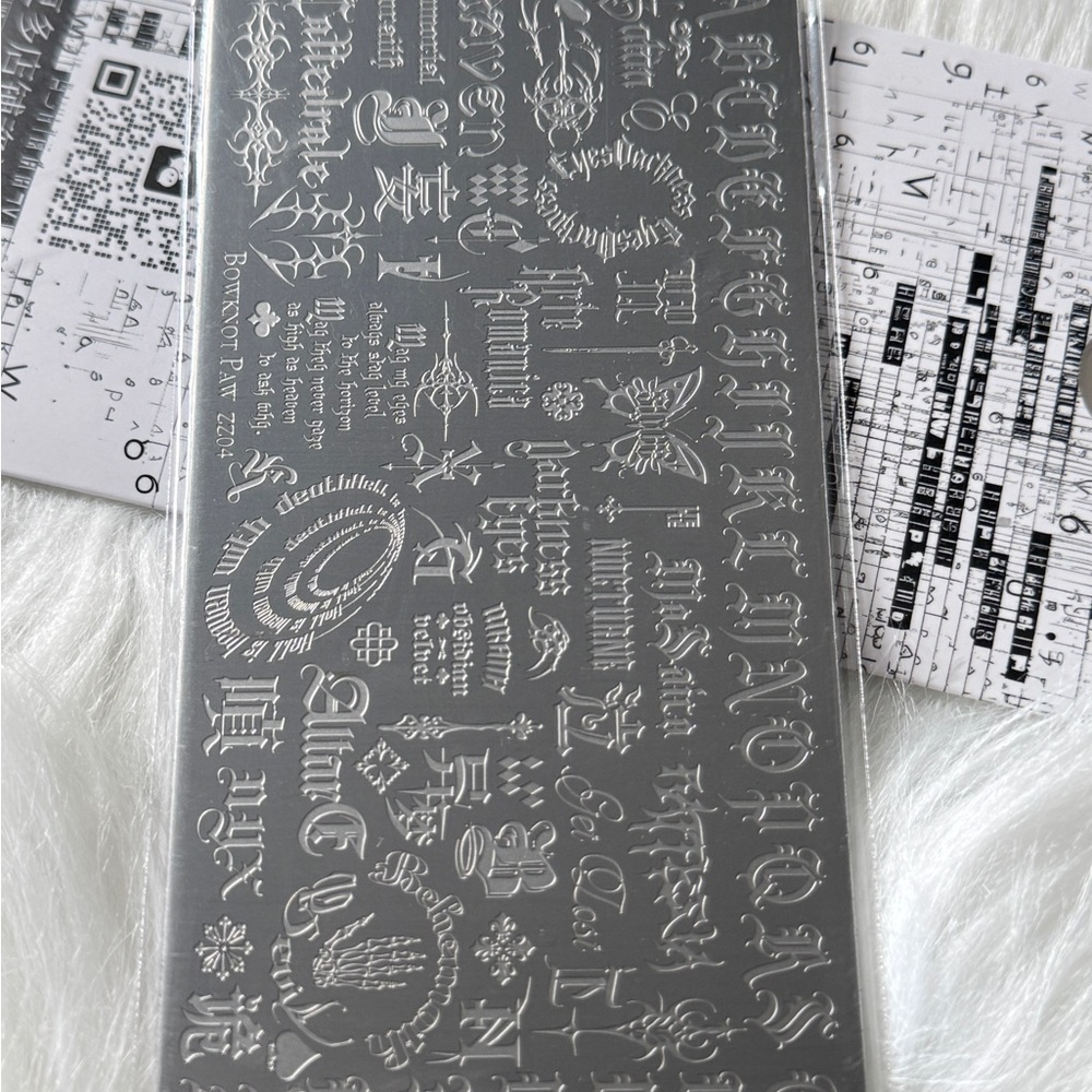 ABC. Y2k Stamping Plate nails